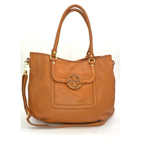 Tory Burch Bags Tory Burch Amanda Hobo Caramel Leather Flap 2 Way